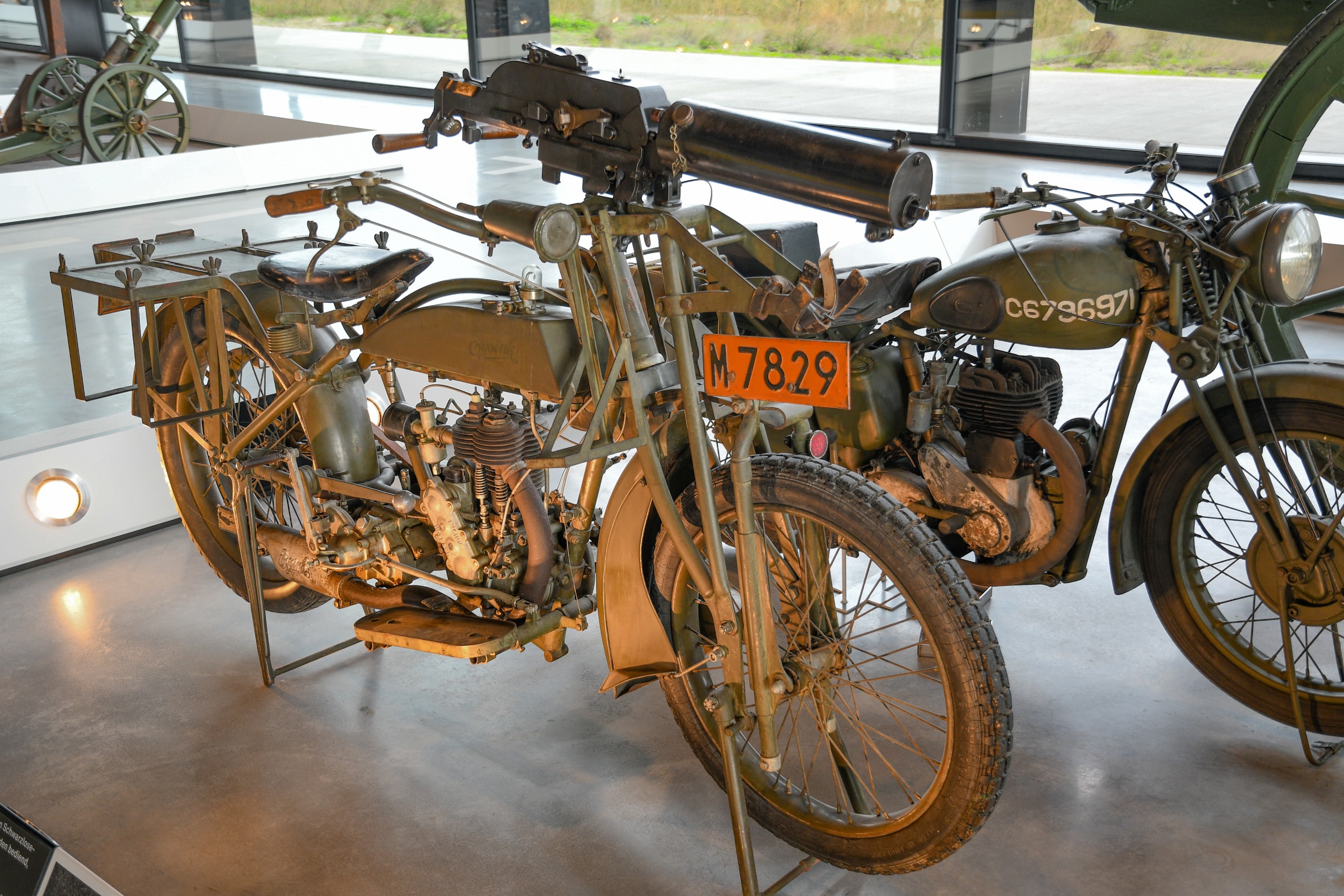 Eysink Motorcycle with Schwarzlose M.08 