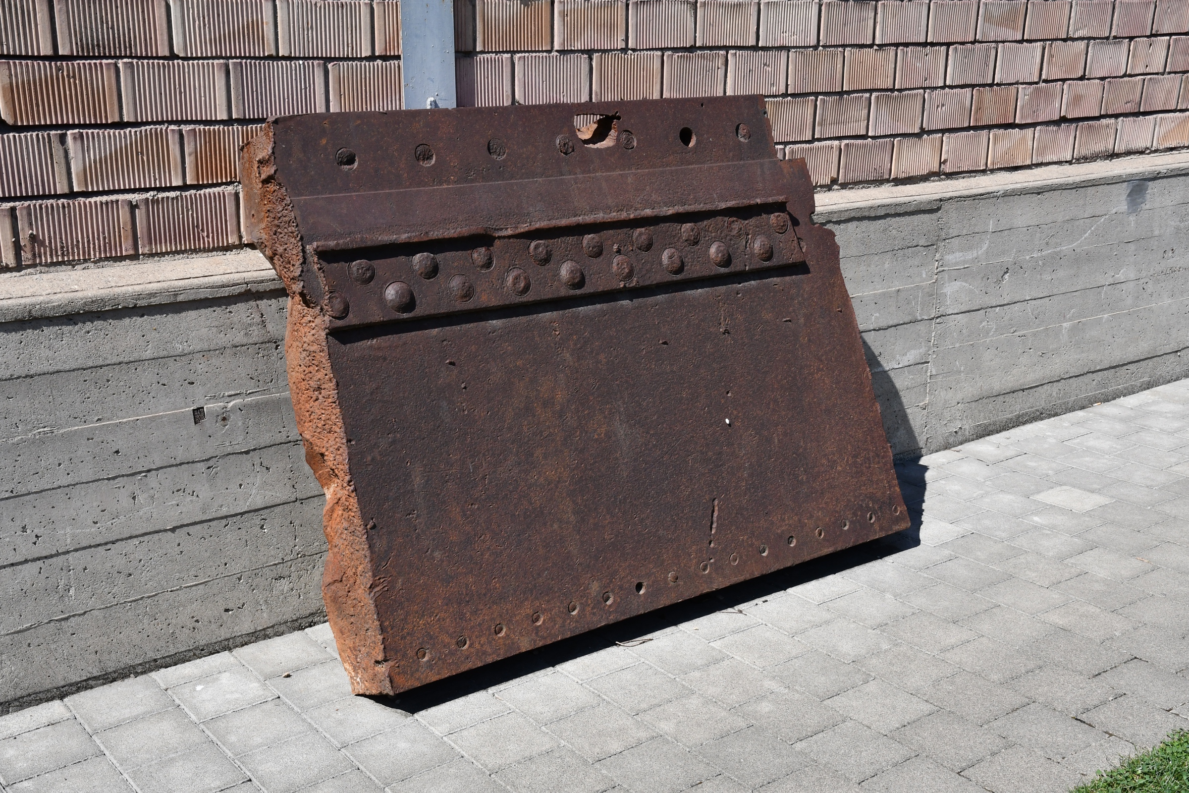 Armor fragment from the battleship Tirpitz 